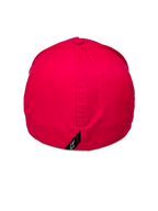 Alpinestars Ageless Reflex Waterproof Kappe, Rot, Rückansicht mit geschlossenem Flex-Fit-Design, vertikale Naht, kleines schwarzes Etikett mit weißem Astars-Logo, wasserdichtes Performance-Gewebe