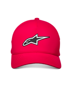 Alpinestars Ageless Reflex Waterproof Hat, Rot, mit reflektierendem Astars-Logo auf der Vorderseite, gebogenem Schirm und strukturierter Krone, wasserdichtes Tech-Gewebe für lässigen Motorsport-Stil