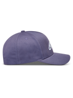 Alpinestars Ageless Snapback Kappe, Lila, Twill-Gewebe mit gebogenem Schirm, strukturierter Krone und 3D-Logo-Stickerei.