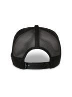 Alpinestars Control Trucker-Mütze, Rückansicht, Schwarz, mit atmungsaktiven Mesh-Einsätzen und verstellbarem Snapback-Verschluss, lässige Motorsport-Kopfbedeckung