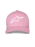 Alpinestars Ageless Multi Cap, Pink, weißes 3D-Astars-Logo, gebogener Schirm mit strukturierter Krone, lässige Sportkappe