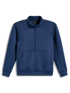 Alpinestars Apera Half-Zip Sweatshirt in Blau, Sportswear aus Tri-Blend-Fleece mit Kängurutasche und tonalen Logos.
