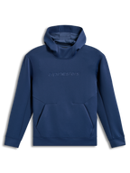 Alpinestars Datrix Hoodie, stahlblauer Sportswear-Kapuzenpullover aus Tri-Blend-Fleece mit tonalem HD-Logo und Mesh-Futter.