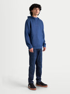 Alpinestars Datrix Hoodie, Sportswear-Kapuzenpullover für Herren, Blau, tonales HD-Logo-Branding, Tri-Blend-Doppelfleece, Mesh-gefütterte Kapuze und Fronttasche, lässiger Motorsport-Stil