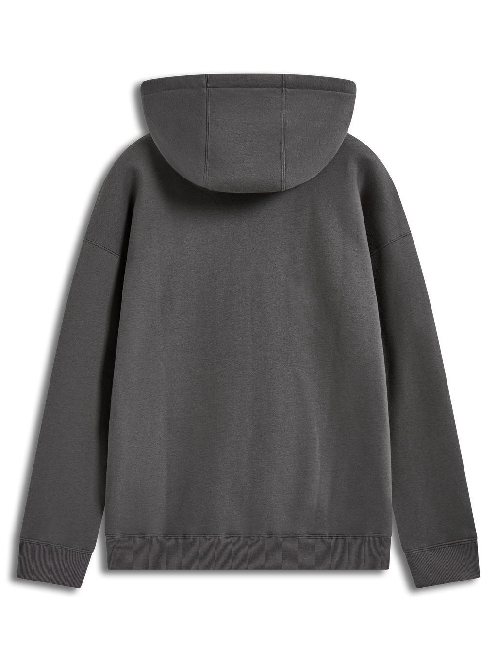 Alpinestars Prelude Oversized Hoodie, Sportswear Fleece-Pullover, Anthrazitgrau, Rückansicht mit Kapuze und lockerer Passform.