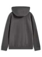 Alpinestars Prelude Oversized Hoodie, Sportswear Fleece-Pullover, Anthrazitgrau, Rückansicht mit Kapuze und lockerer Passform.