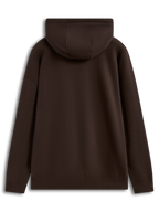 Alpinestars Entity Oversized Hoodie, braune Fleece-Kapuzenjacke, Rückansicht mit überschnittenen Schultern.
