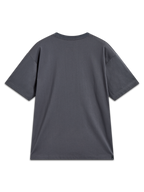 Alpinestars Chalk Oversized CSF T-Shirt, Kurzarm-T-Shirt, Anthrazitgrau, Rückansicht mit lockerer Oversized-Passform, Motorsport-Lifestyle-Sportswear