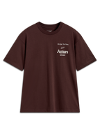Alpinestars Post Oversized CSF T-Shirt, Kurzarm-T-Shirt in Braun, weiße Astars-Logo-Grafik auf der Brust, lässige Sportswear.