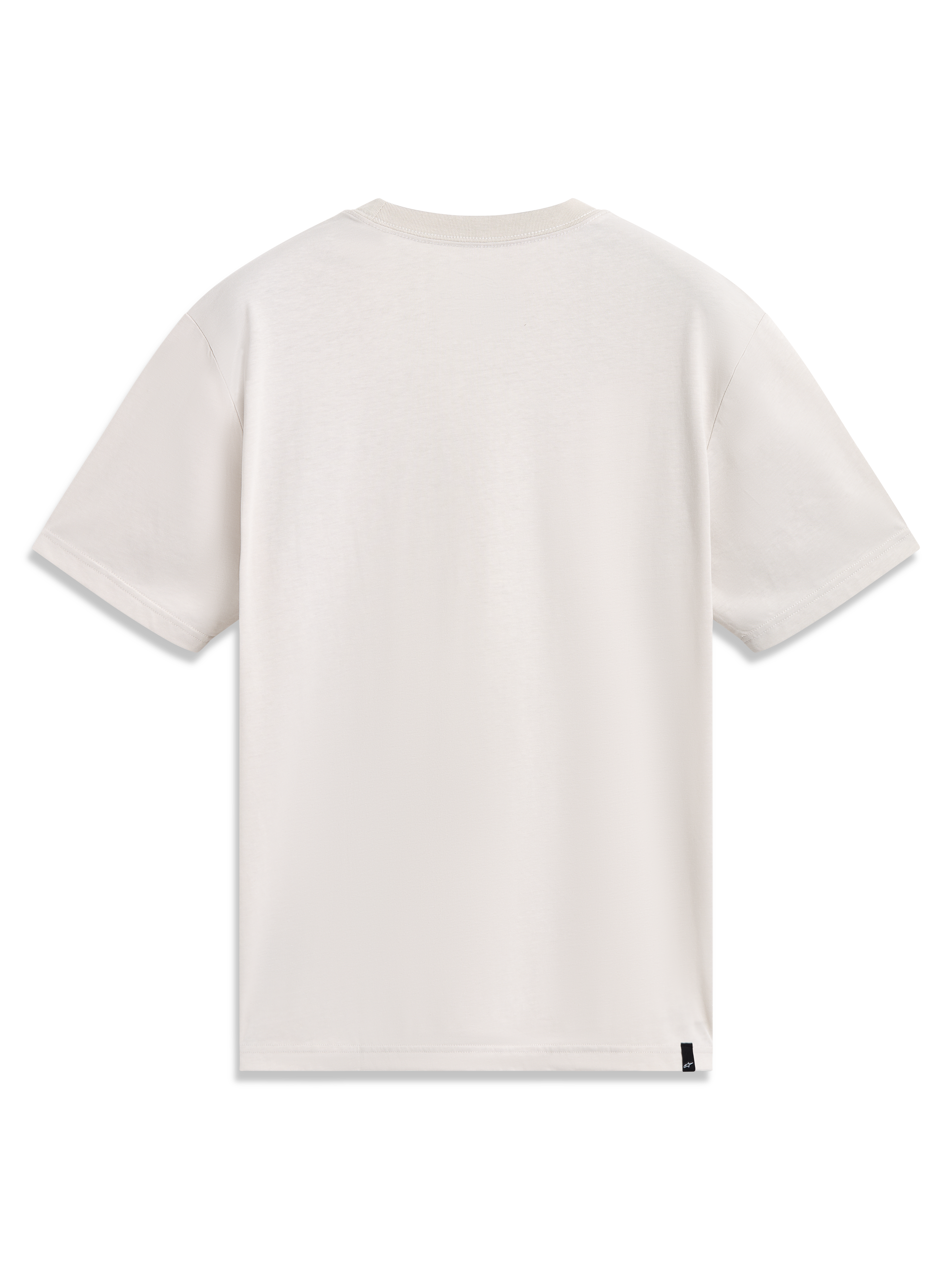 Alpinestars Elliptogrit CSF T-Shirt, Kurzarm-Sportswear-T-Shirt in Sand, Rückansicht aus weichem Baumwollmischgewebe.
