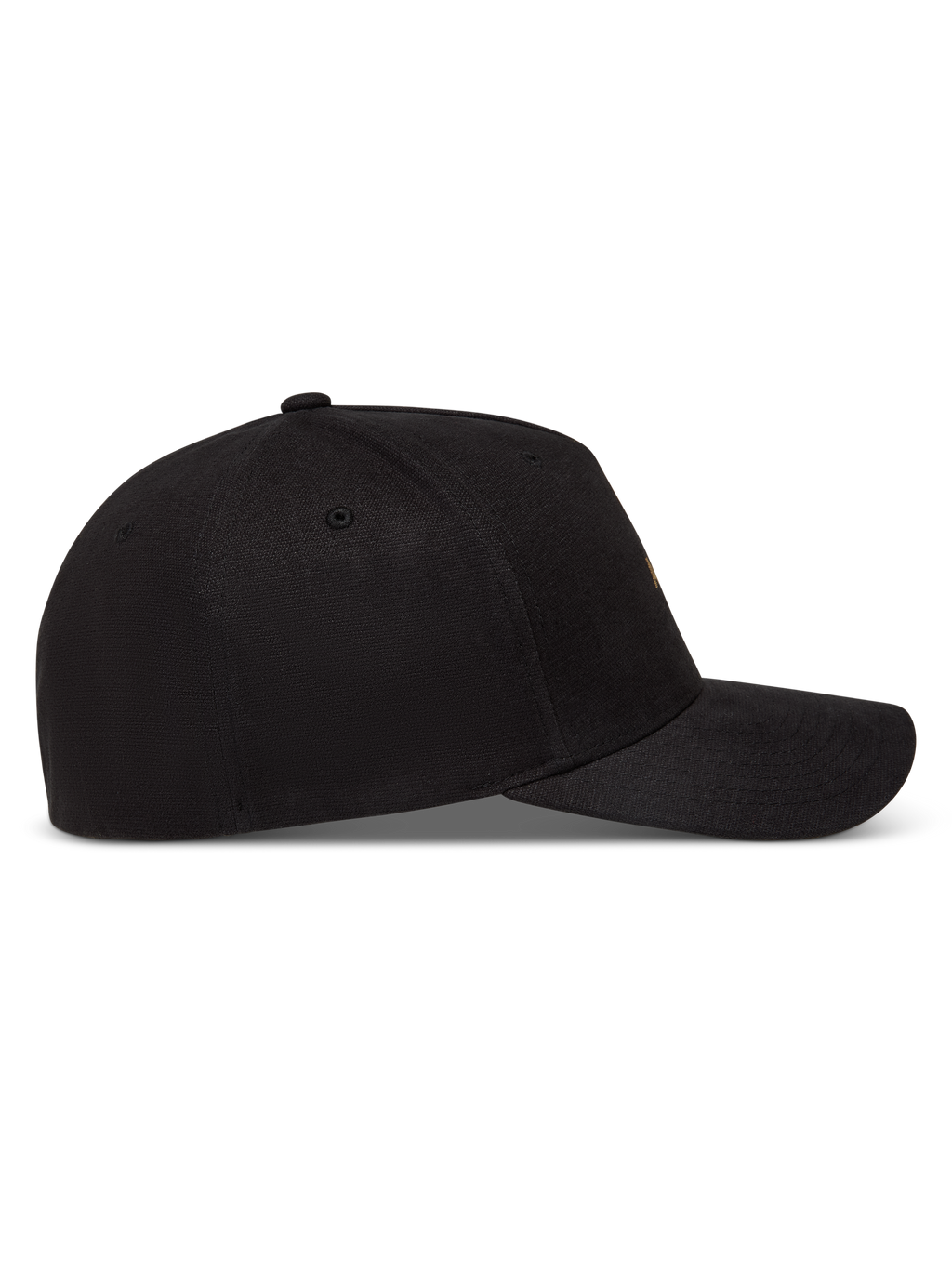 Alpinestars County Canvas Kappe, Lifestyle-Cap mit gebogenem Schirm, Schwarz, Oxford-Peach-Gewebe, Seitenansicht