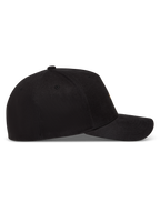 Alpinestars County Canvas Kappe, Lifestyle-Cap mit gebogenem Schirm, Schwarz, Oxford-Peach-Gewebe, Seitenansicht