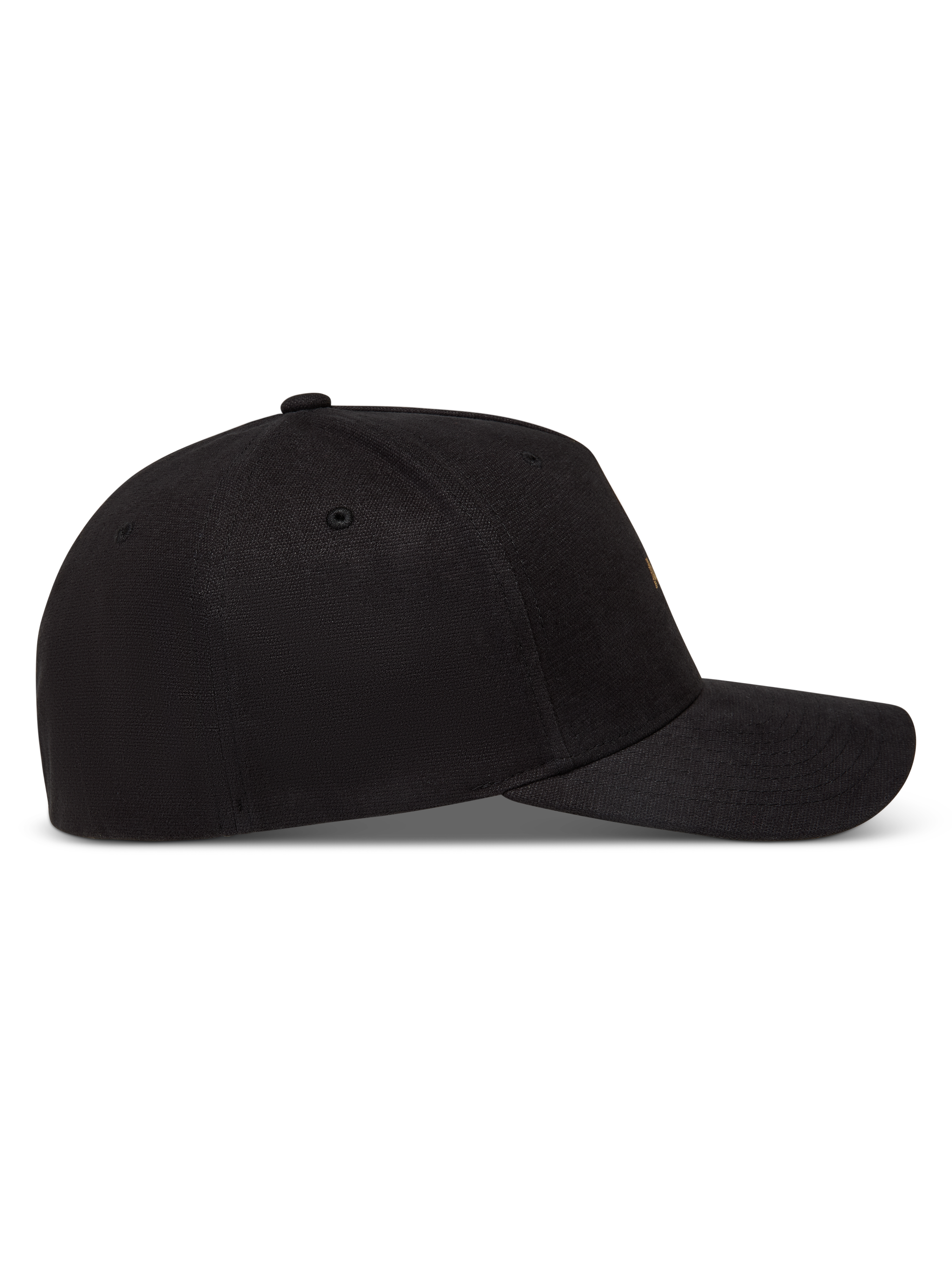 Alpinestars County Canvas Kappe, Lifestyle-Cap mit gebogenem Schirm, Schwarz, Oxford-Peach-Gewebe, Seitenansicht