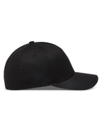Alpinestars Maze Hat, Black curved bill baseball cap with structured crown and flex back in twill fabric.