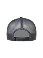 Alpinestars Ten Trucker-Mütze, Rückansicht der dunkelgrauen Mesh-Kappe mit Snapback-Verschluss und Astars-Logo-Etikett.