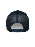 Alpinestars Delane Mütze, Marineblau, Rückansicht, mit atmungsaktiven Diamond-Mesh-Einsätzen, verstellbarem Snapback-Verschluss mit kleinem Logo-Etikett, lässige Performance-Sportbekleidung