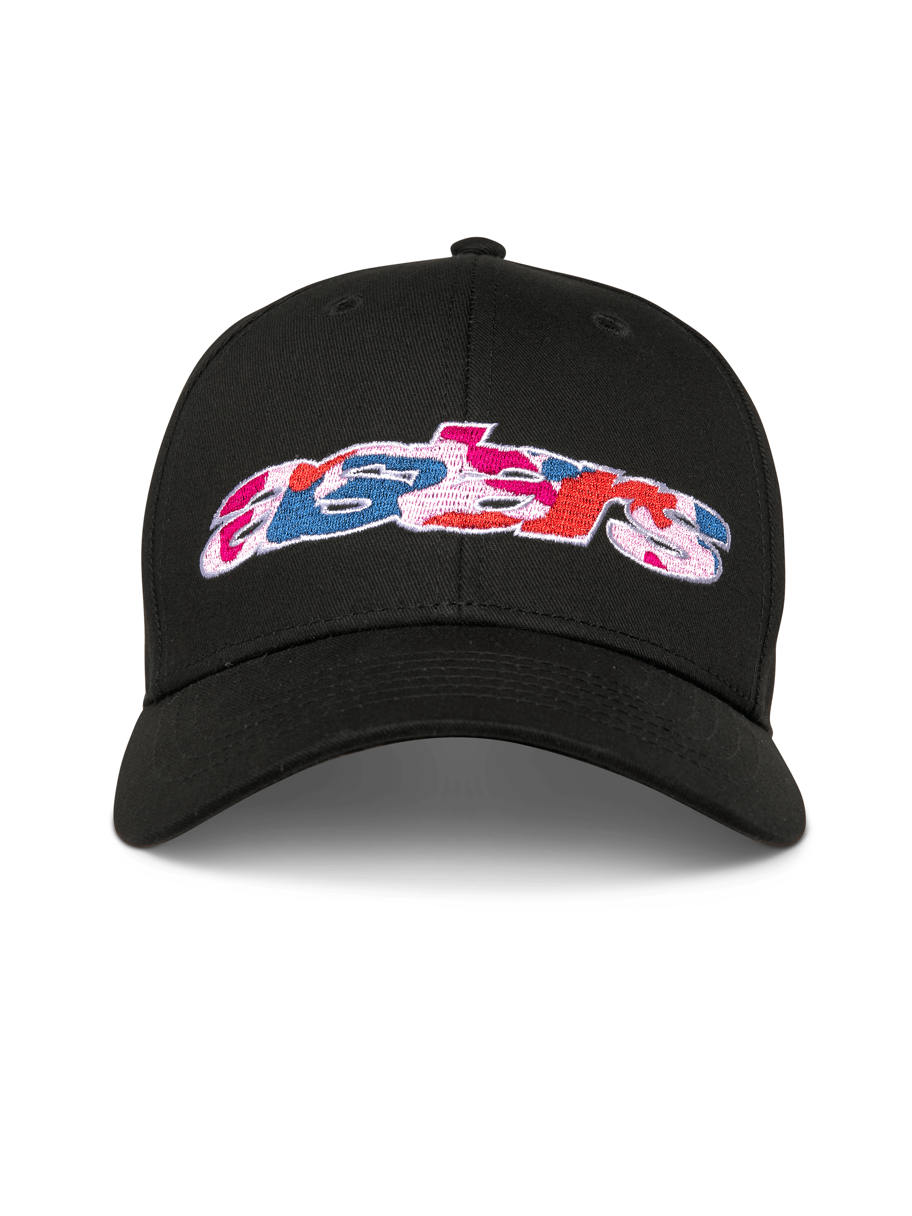 Alpinestars Canyon Hat, Black Snapback Baseball Cap, Curved Bill and Structured Crown, Front Astars Logo with Camo Fill Embroidery, Casual Sportswear
