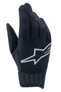 Alpinestars A-Dura Rain Gloves, wasserdichte MTB-Handschuhe, Schwarz, großes graues Alpinestars-Sternlogo, gerippte Neoprenmanschette, glatte Stoffkonstruktion für Radsport bei jedem Wetter