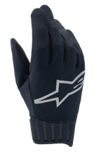Alpinestars A-Dura Rain Gloves, wasserdichte MTB-Handschuhe, Schwarz, großes graues Alpinestars-Sternlogo, gerippte Neoprenmanschette, glatte Stoffkonstruktion für Radsport bei jedem Wetter