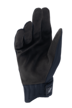 Alpinestars Stella A-Dura Rain Handschuhe, Damen MTB-Regenhandschuhe, Schwarz, Handflächenansicht mit Grifffläche aus synthetischem Wildleder, gerippte Neoprenmanschette mit verstellbarem Klettverschluss, wasserdichte Mountainbike-Ausrüstung