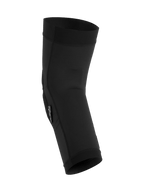 Alpinestars A-Motion Plasma Knee Sleeve, Black, MTB Knee Protector, breathable mesh textile with ergonomic pre-shaped design, slim profile slip-on sleeve for mountain biking.