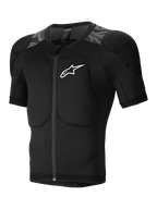 Alpinestars A-Motion Plasma Protection Jacket SS, short-sleeve MTB mountain biking protection jacket, Black Camo, CE certified Nucleon Plasma shoulder and back protectors, stretch mesh construction