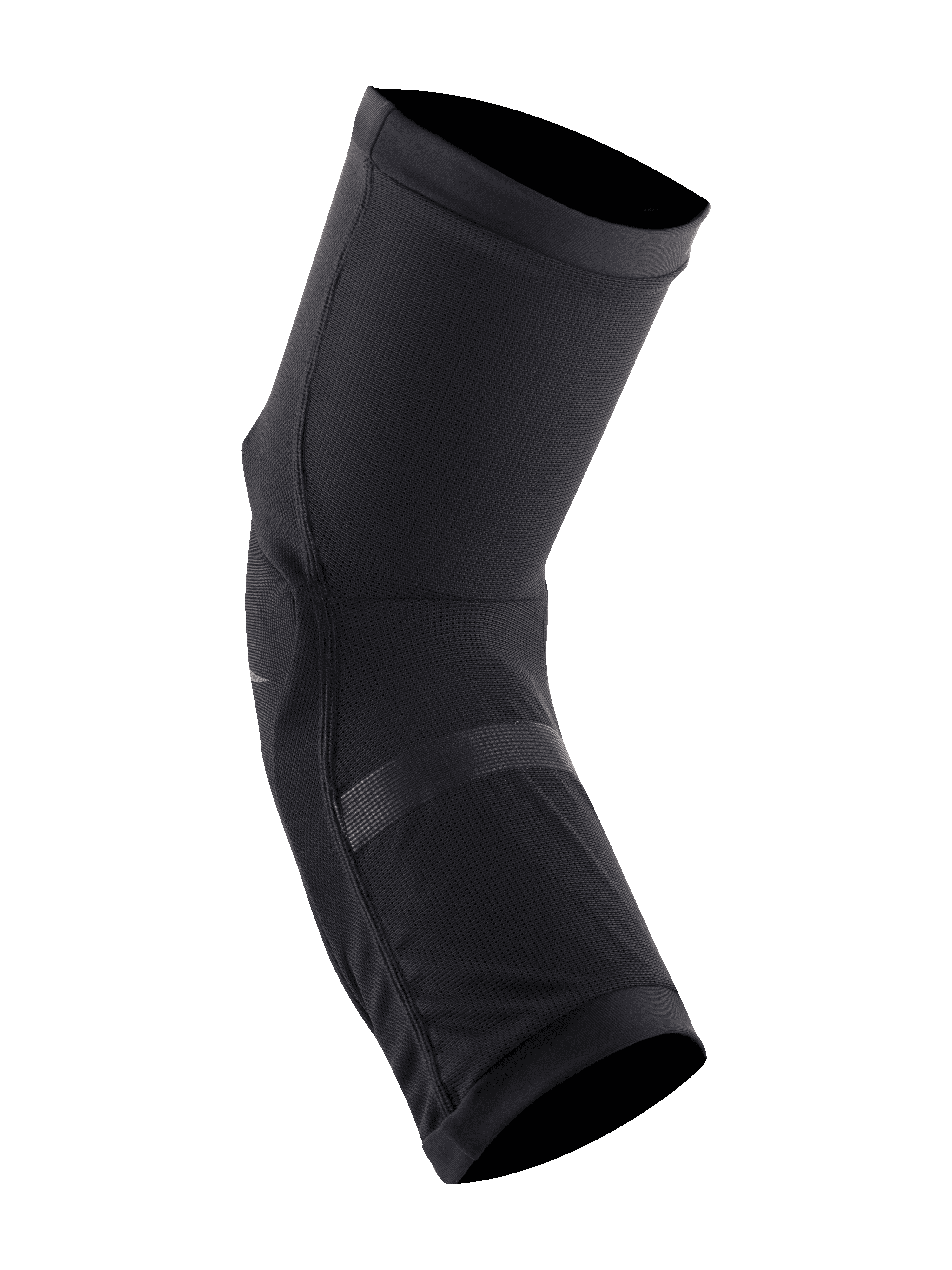 Alpinestars Paragon Plus Knieschützer, Schwarz, leichtes Slip-on-Design, atmungsaktive Stretch-Mesh-Konstruktion mit perforierten Aufprallpolstern, ergonomisch vorgeformte Passform für Mountainbiking