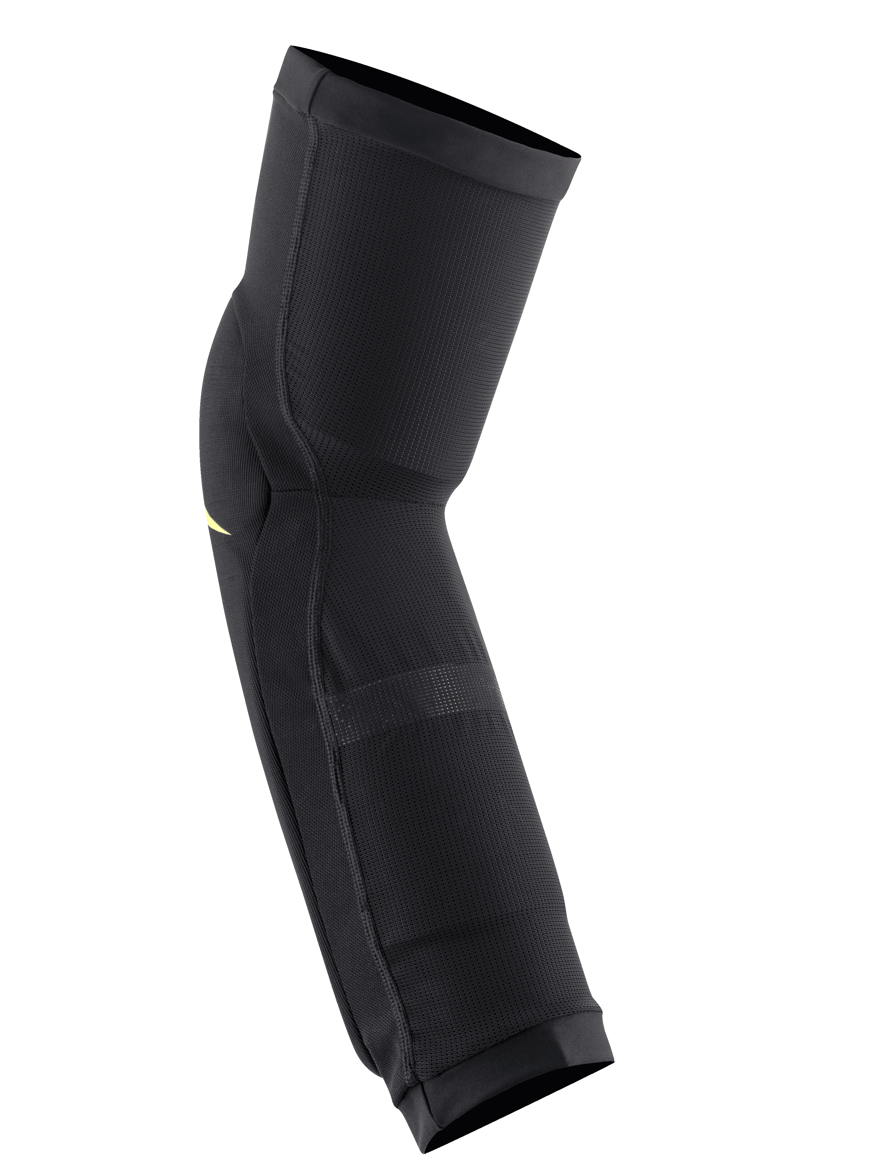 Alpinestars Paragon Plus Knie-/Schienbeinschoner, Schwarz Acid Yellow, Slip-On-Schutzhülle, mit atmungsaktiver Mesh-Konstruktion und ergonomisch vorgeformtem Design für MTB-Trail-Fahrten