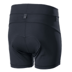 Alpinestars Damen Stella Drop Innenhose, Schwarz, Mountainbike-Innenhose, Rückansicht mit integrierter Chamois-Polsterung und Druckknopf-Integrationslaschen, ergonomische Kompressionspassform für Enduro