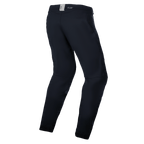 Alpinestars A-Dura Thermo-Hose, Mountainbike-Hose, Schwarz, Rückansicht mit anatomisch vorgeformtem Design, kleines ASTARS-Logo am hinteren Bund, minimalistischer Stil für Trail- und Enduro-Fahrten