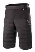 Alpinestars Denali 2 Shorts, Mountainbike-Shorts, Black Grisaille, mit gesteppten Primaloft-Isolierungspaneelen, Seitentasche mit Reißverschluss und verstellbarem Bund, knielanges strapazierfähiges Textil für MTB