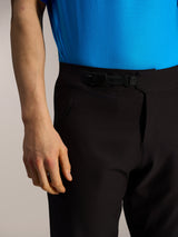 Black A-Dura Ride Shorts featuring a front ratchet closure and zippered fly for mountain bike performance.