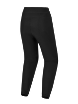 Black A-Dura Ride Pants, rear view highlighting durable stretch fabric and elasticated cuffs for mountain biking.