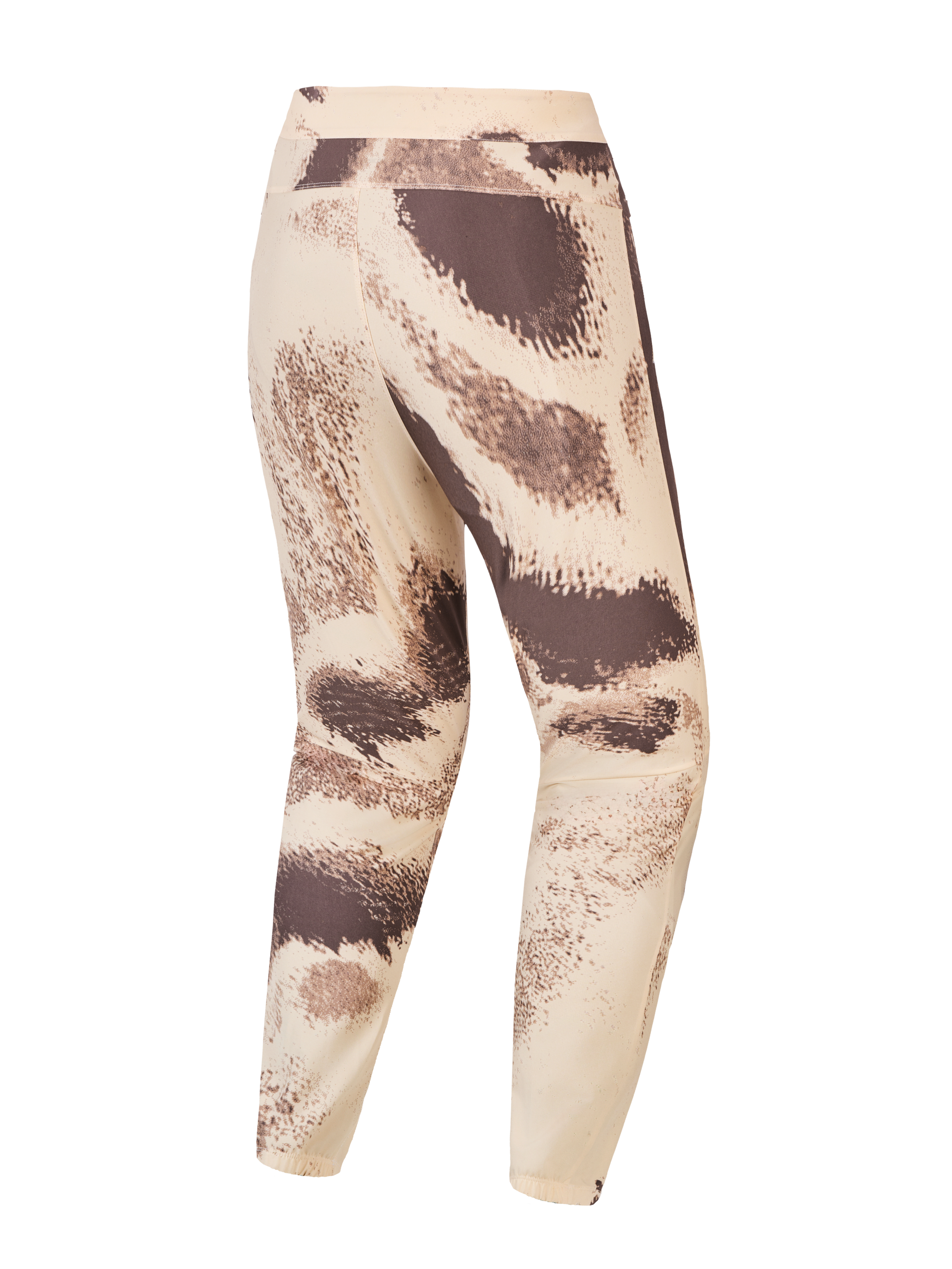 Alpinestars A-Dura Ride Hose, Rückansicht der MTB-Hose in Sand Camo mit creme-braunem Tarnmuster.