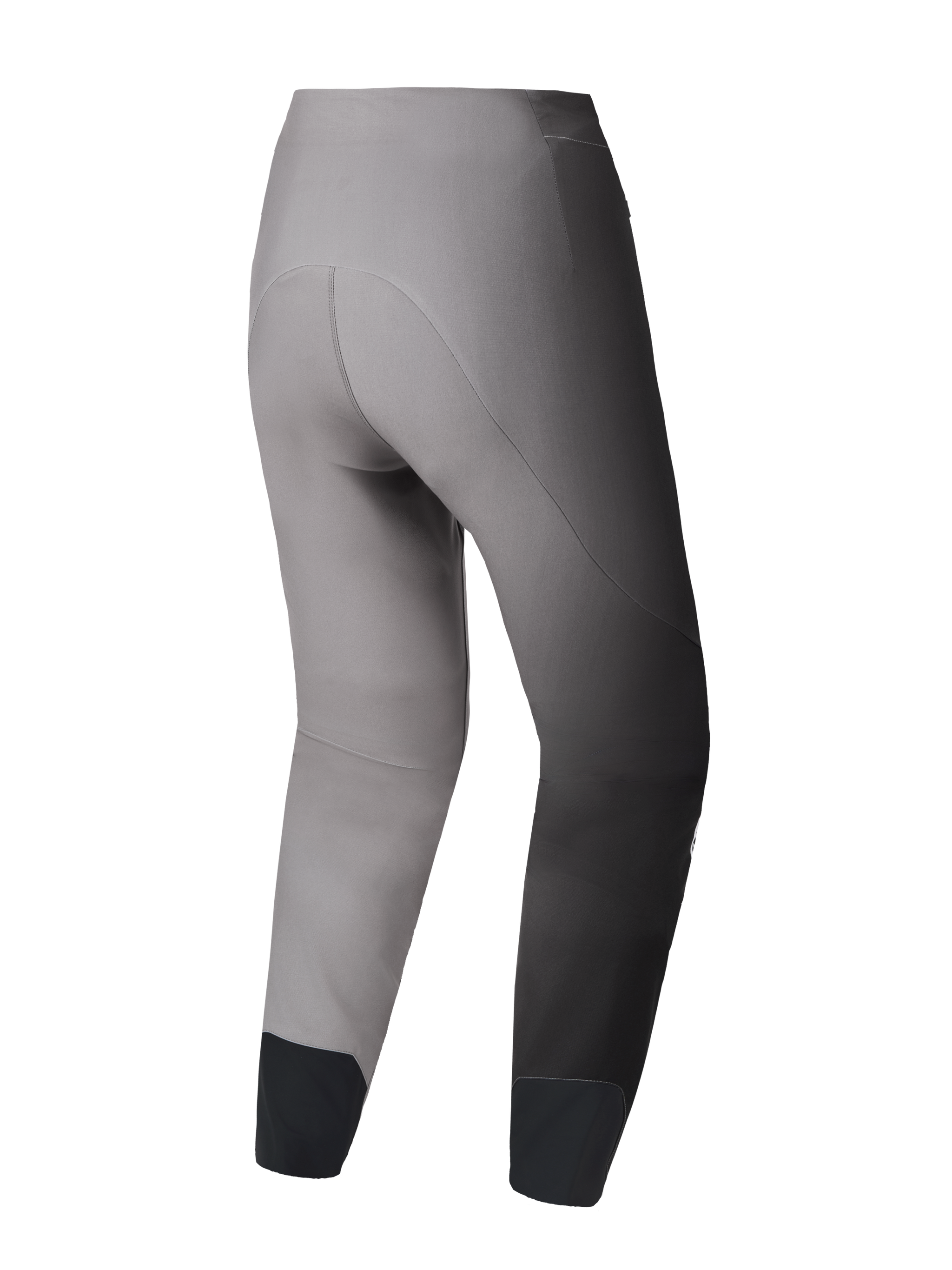 A-Supra Elite MTB Pants in Faded Gray, rear view showing the performance racing fit and flexible 4-way stretch fabric.