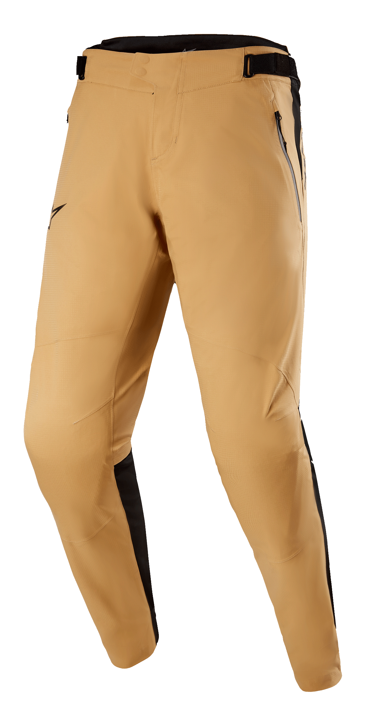 Alpinestars Tahoe 8.1 Waterproof Hose, Khaki und Schwarz, wasserdichte MTB-Hose mit vorgeformten Beinen, Reißverschlusstaschen vorne, verstellbarer Bund, schwarzen Seiteneinsätzen und nahtlosem Schritt für Trail-Performance bei jedem Wetter