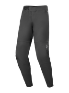 Alpinestars A-Dura Elite Hose, Mountainbike-Hose, Schwarz, mit vorderem Ratschenverschlusssystem, Reißverschlusstaschen mit Mesh-Futter und elastischen Bündchen, kleines weißes Alpinestars-Logo auf dem linken Bein, strapazierfähiges Cordura-Gewebe für Offroad-Radsport