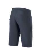Alpinestars A-Aria Shorts, Mountain Bike Shorts, Black, rear three-quarter view, ergonomic performance fit, technical 4-way stretch fabric, subtle side branding, MTB cycling apparel