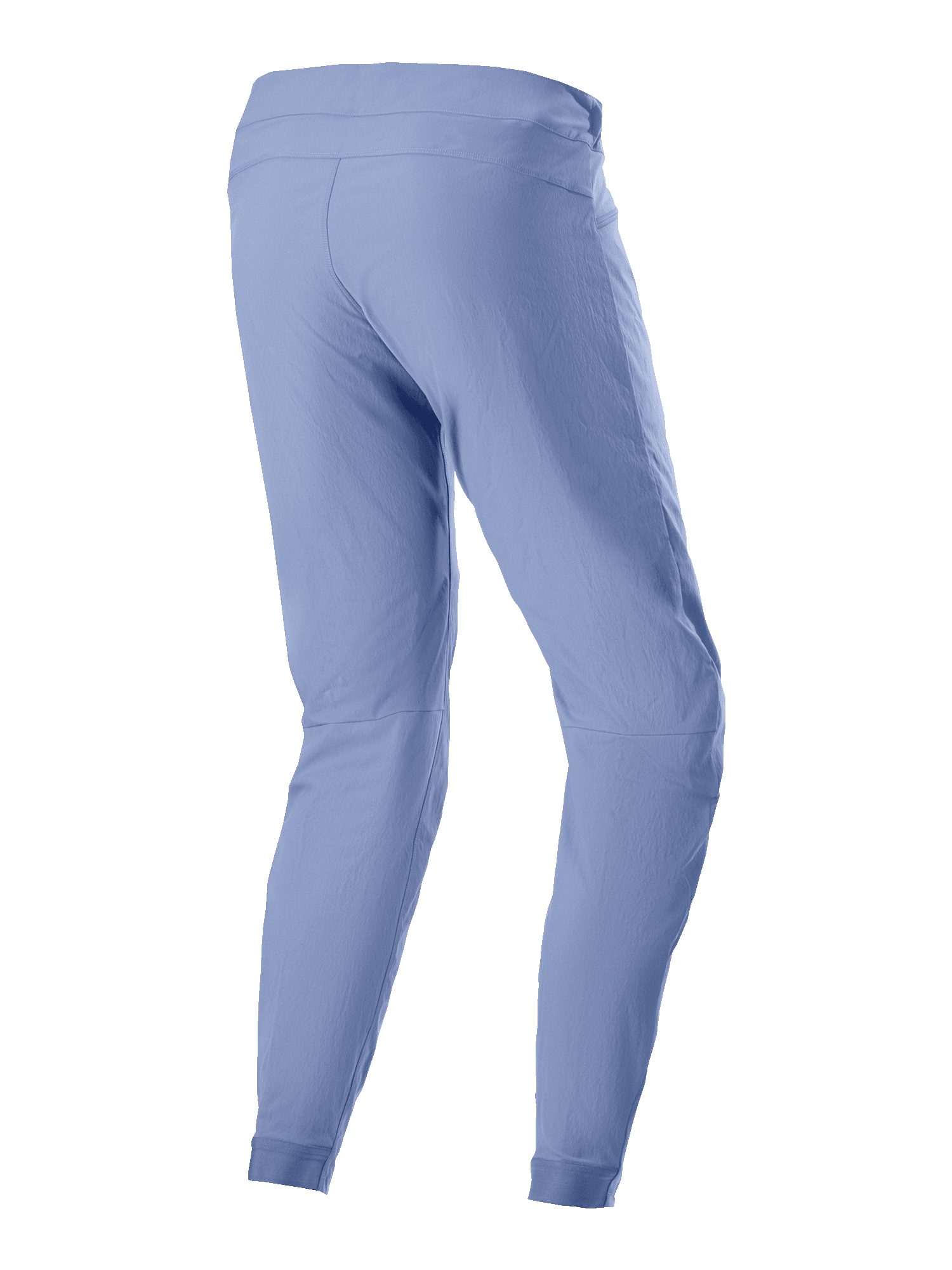Alpinestars A-Dura Hose, Mountainbike-Hose, Infinity Blau, Rückansicht mit schmal zulaufendem Beindesign und elastischen Bündchen, strapazierfähiges 2-Wege-Stretch-Textilgewebe für den Offroad-Einsatz