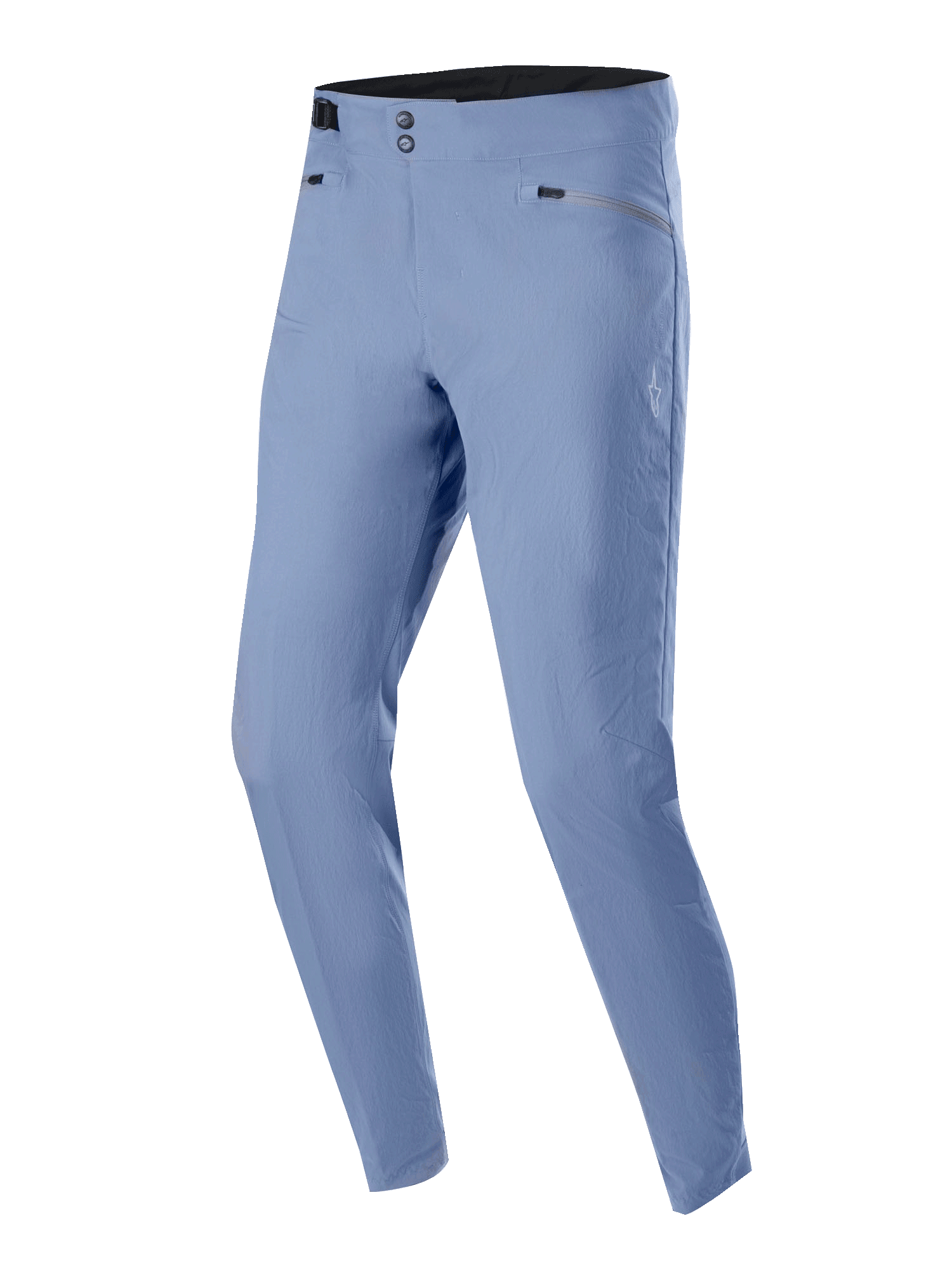 Alpinestars A-Dura Hose, MTB-Fahrradhose, Infinity Blue, mit doppeltem Druckknopfverschluss am Bund und Reißverschlusstaschen, leichtes 2-Wege-Stretchmaterial, reguläre Passform für Offroad-Performance.