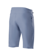 Alpinestars A-Dura Shorts, Infinity Blue, MTB-Radshorts, Rückansicht mit Reißverschlusstasche und technischem Stretch-Gewebe, strapazierfähige Offroad-Bekleidung