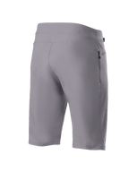Alpinestars A-Dura Shorts, Mountainbike-Shorts, Dunkelgrau, Dreiviertel-Ansicht von hinten zeigt strapazierfähiges 2-Wege-Stretch-Material und seitliche Reißverschlusstasche, technische Radsportbekleidung
