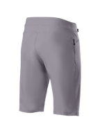 Alpinestars A-Dura Liner Shorts, dunkelgraue Mountainbike-Shorts, Rückansicht mit strapazierfähigem 2-Wege-Stretch-Gewebe und vertikaler seitlicher Reißverschlusstasche, funktionale MTB-Fahrradbekleidung.