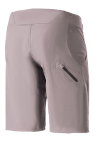 Alpinestars Stella Drop Algorithm Damen-Shorts, Mountainbike-Shorts, Sparrow Gray, Rückansicht mit gebondeter Reißverschluss-Beintasche, technisches Stretchgewebe mit spezieller Damenpassform, entwickelt für Performance-Trail und Offroad-Radsport