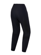 Youth A-Dura Ride Pants in black, rear view showing durable 4-way stretch fabric and elasticated cuffs for MTB.