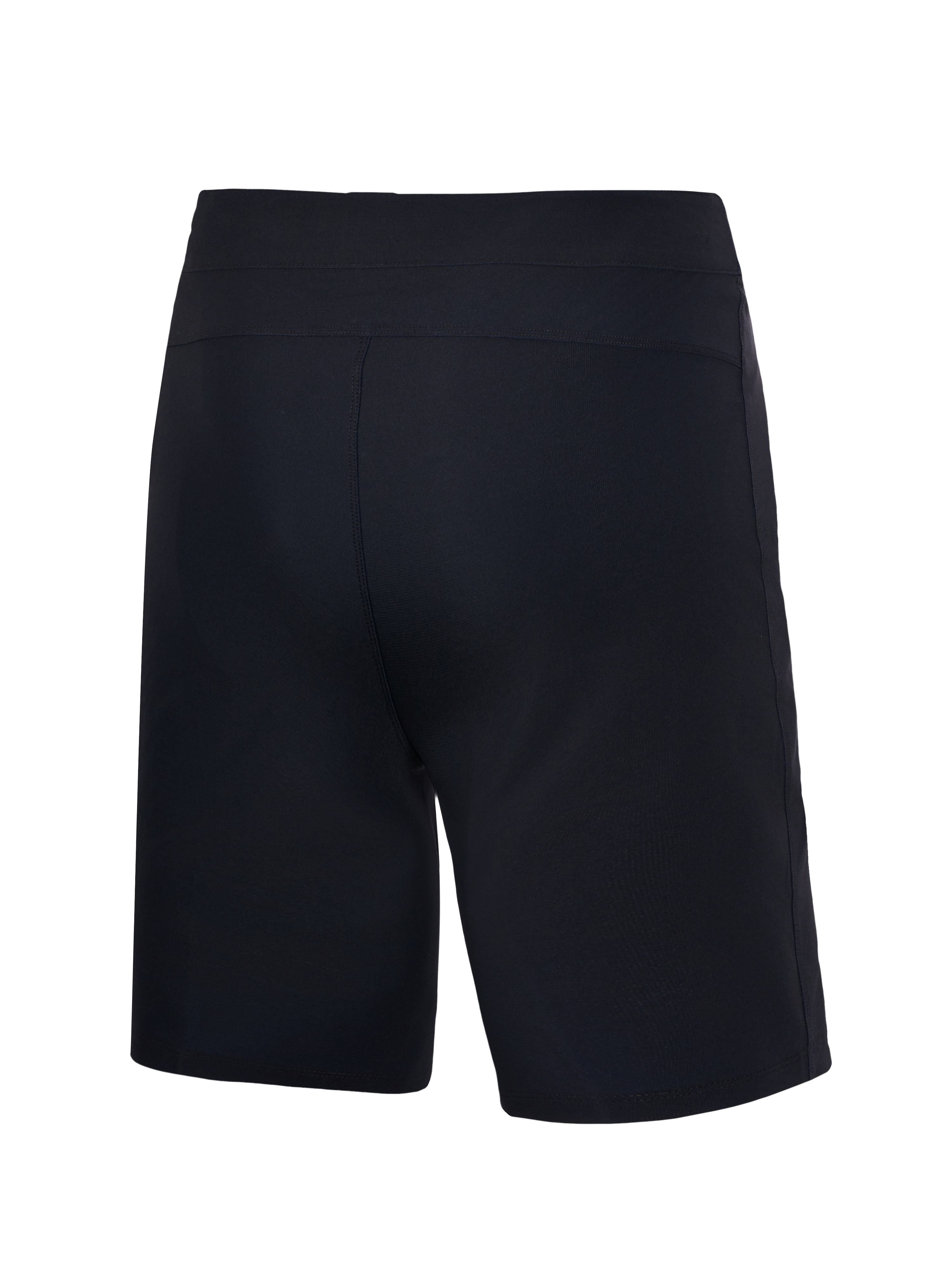Jugendliche A-Dura Ride Shorts in Schwarz, Rückansicht, MTB-Hose mit 4-Wege-Stretch und regulärer Passform.