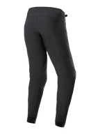 Alpinestars Youth A-Dura Hose, MTB-Radhose, Schwarz, Rückansicht, reguläre Passform mit schmal zulaufenden Beinen und elastischen Bündchen, strapazierfähiges 2-Wege-Stretch-Textilmaterial, entwickelt für Mountainbike-Performance
