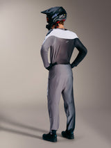 A-Supra Elite Pants in Gray Fade, rear view of MTB racing gear featuring performance fabrics and sleek athletic fit.