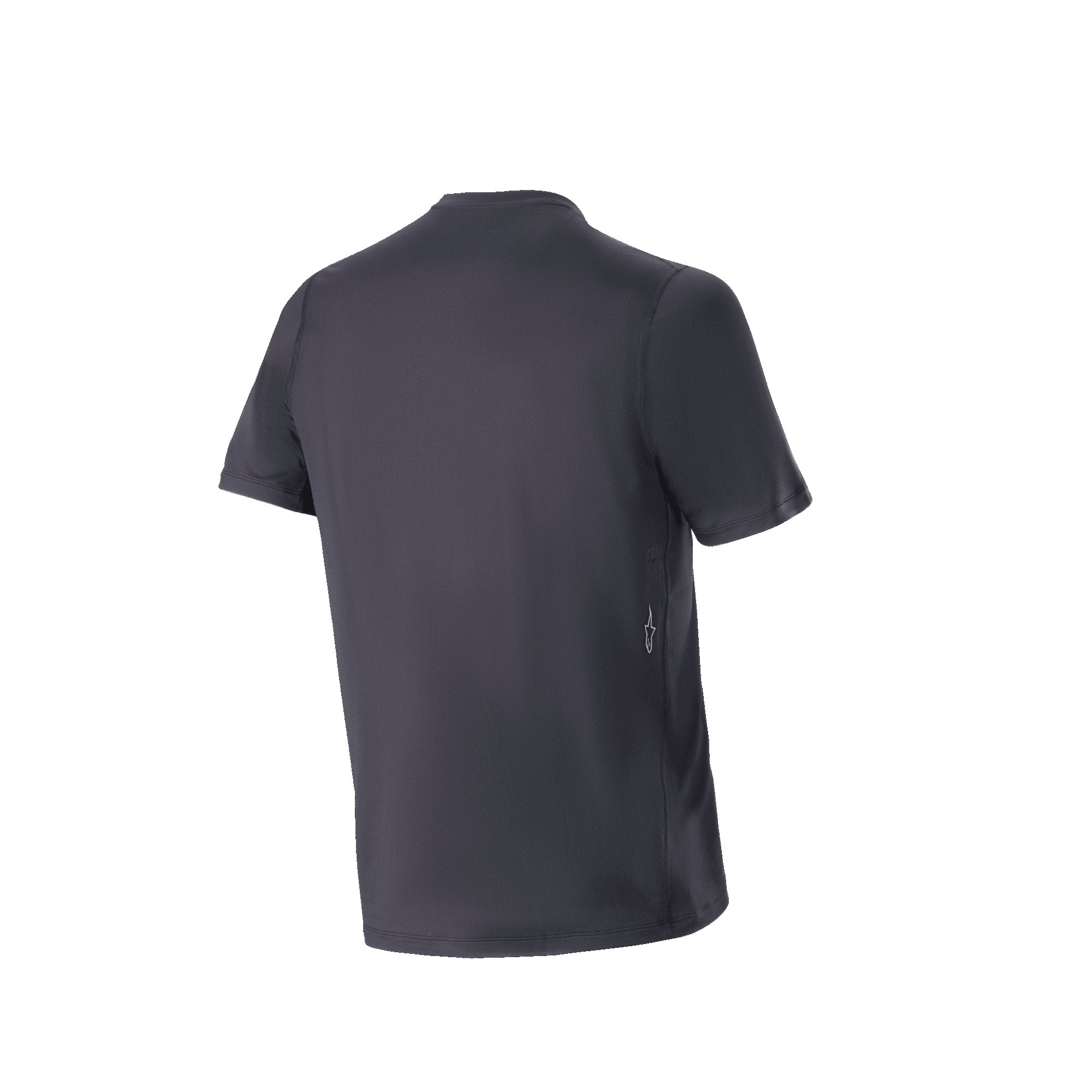 Alpinestars A-Dura Switch Kurzarmtrikot, Rückansicht, Schwarz, Mountainbike-Trikot mit verlängertem Saum und feuchtigkeitsableitendem Material, lässiges Performance-Design für Trail-Fahrten