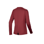Alpinestars Stella A-Dura Thermo-Trikot, Damen Langarm-MTB-Trikot, Rückansicht mit verlängertem Rückenteil, Rot, isoliertes Fleece-Futter für Mountainbiken bei kaltem Wetter